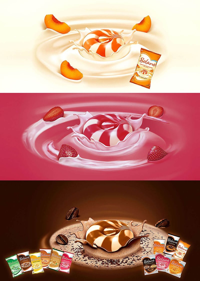Ilustraciones Packaging Caramelos SOLANO | MARS WRIGLEY